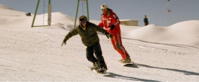 I corsi di snowboard nel parco della Majella